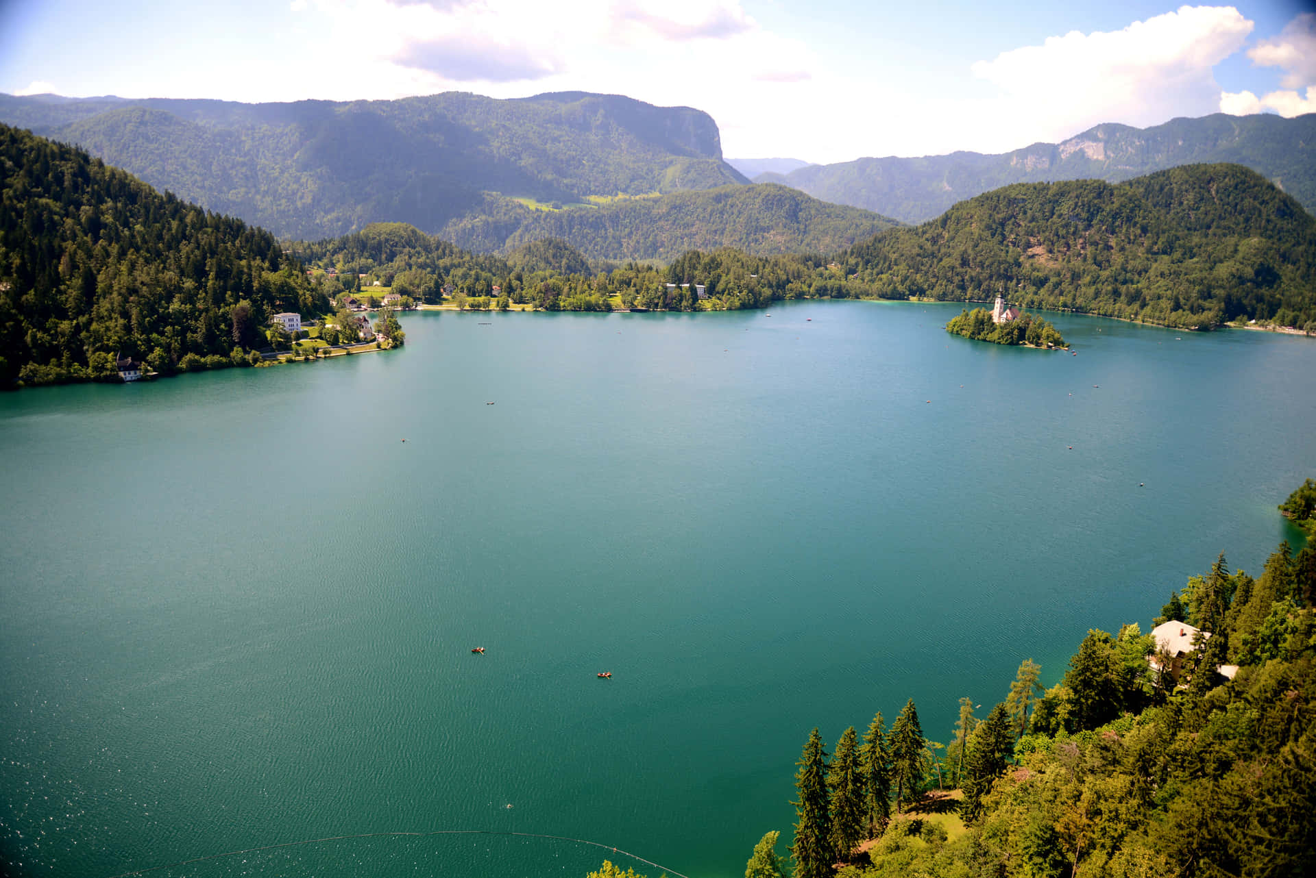 Beautiful Summer Day At Lake Bled