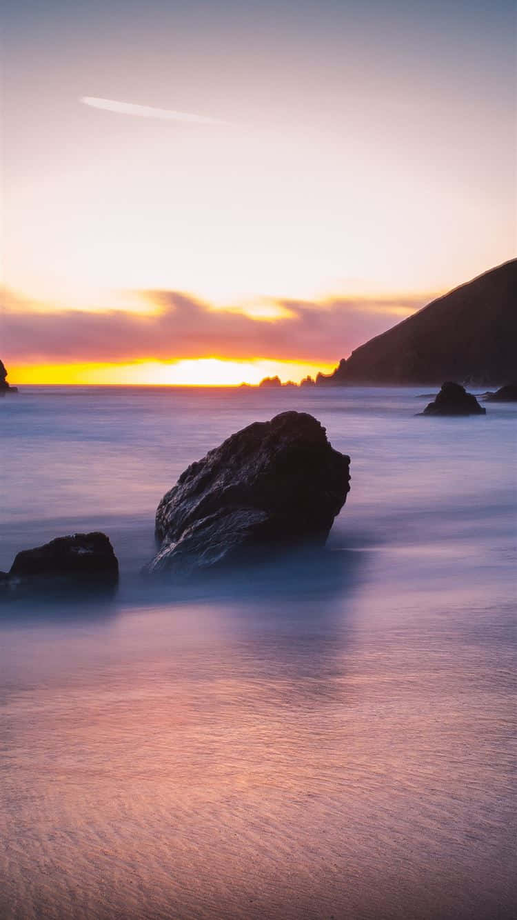 Beautiful Sunset At A Beach In Mandalay