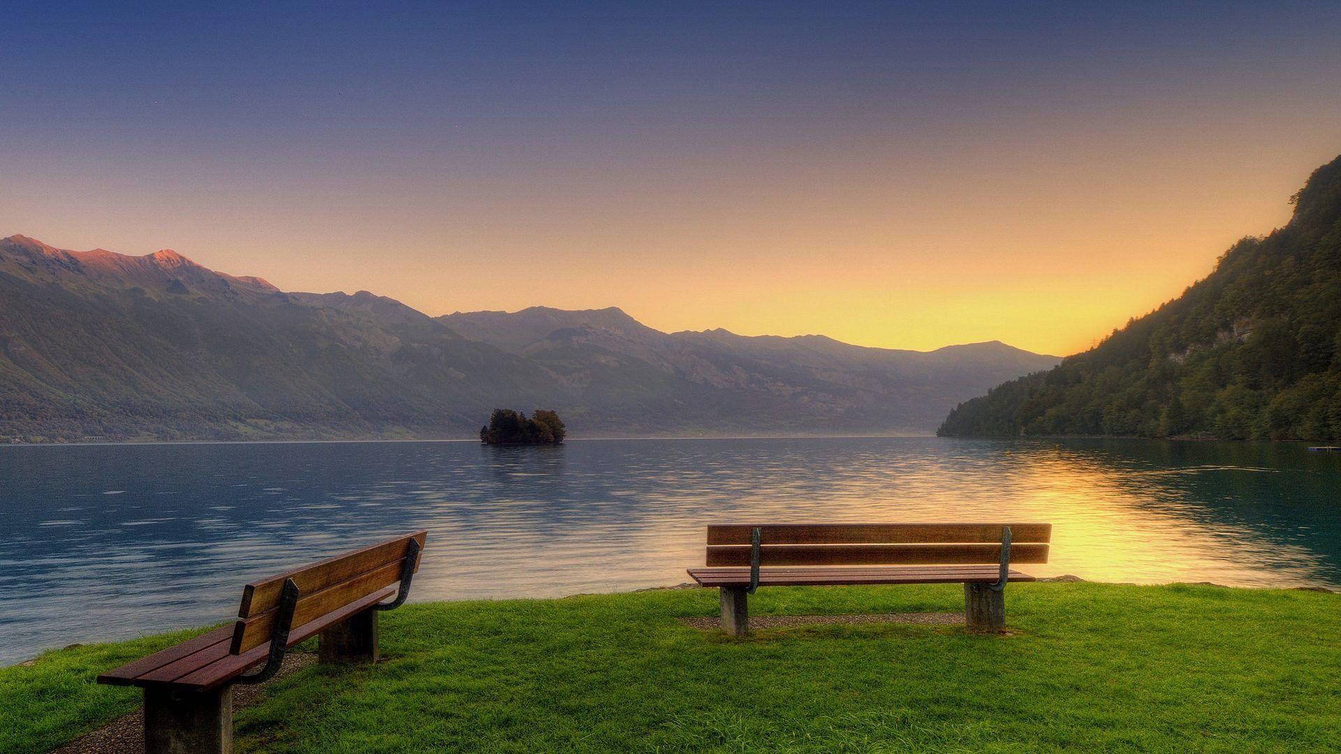 Beautiful Sunset At A Quiet Lake