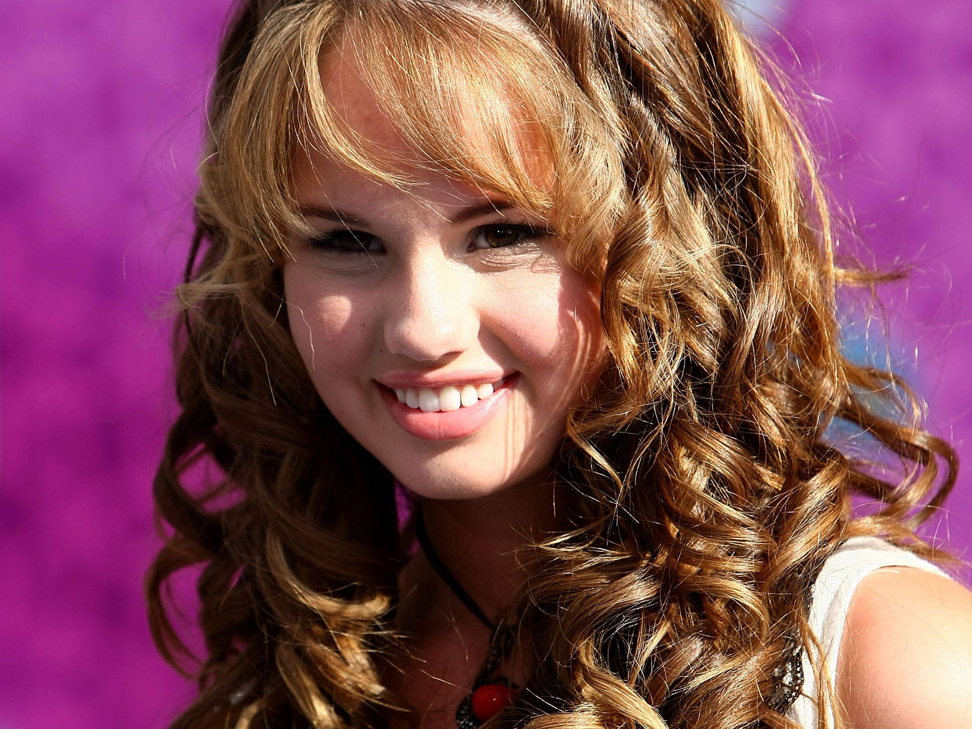 Beautiful Teenage Girl On Pink Background