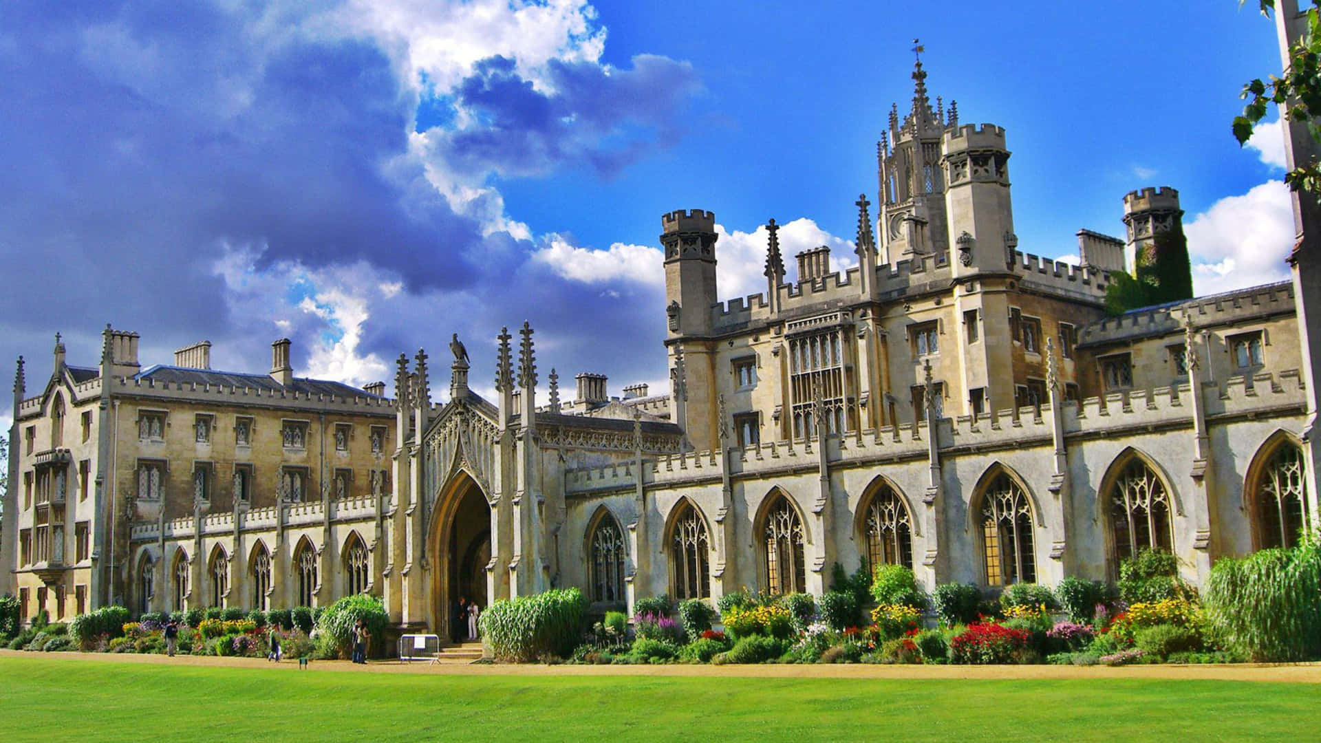 Beautiful Trinity College Cambridge University Background