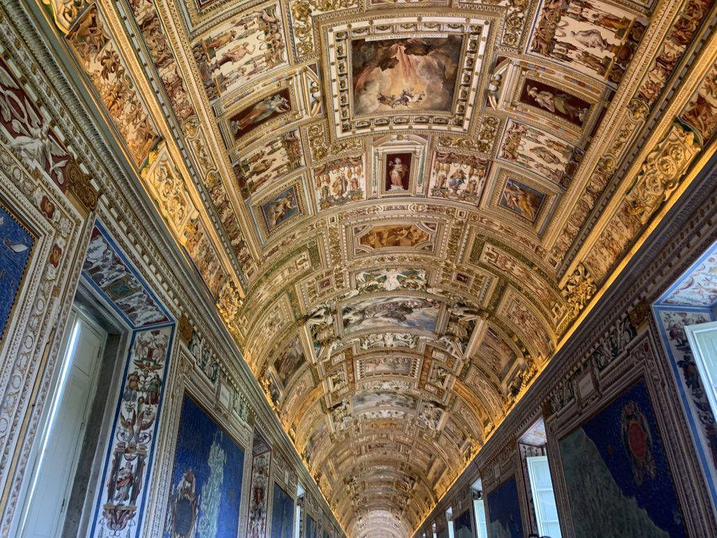 Beautiful Vatican Hallway Background