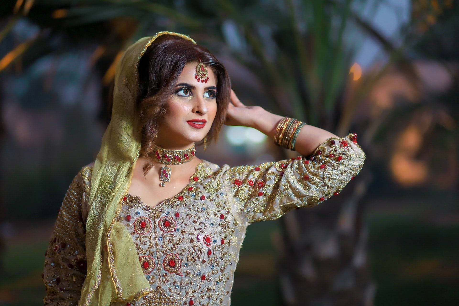 Beautiful Woman In A Sari