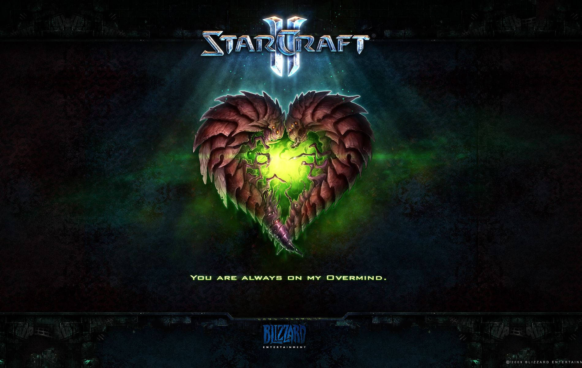 Beautiful Zerg Heart Starcraft Background