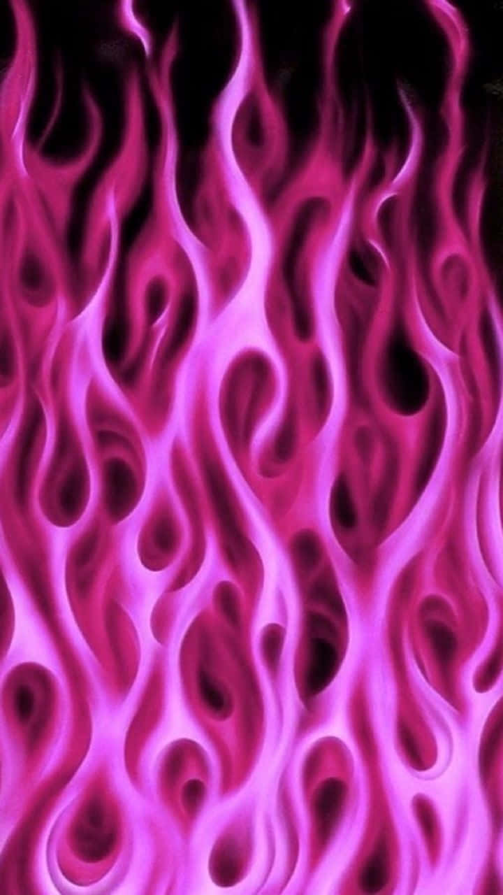 Beautifully Elegant Pink Flames Background