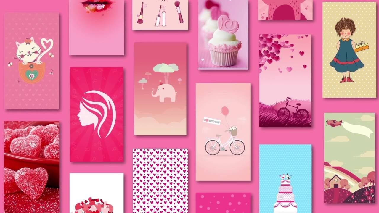 Beautifully Feminine Pink Wall Background