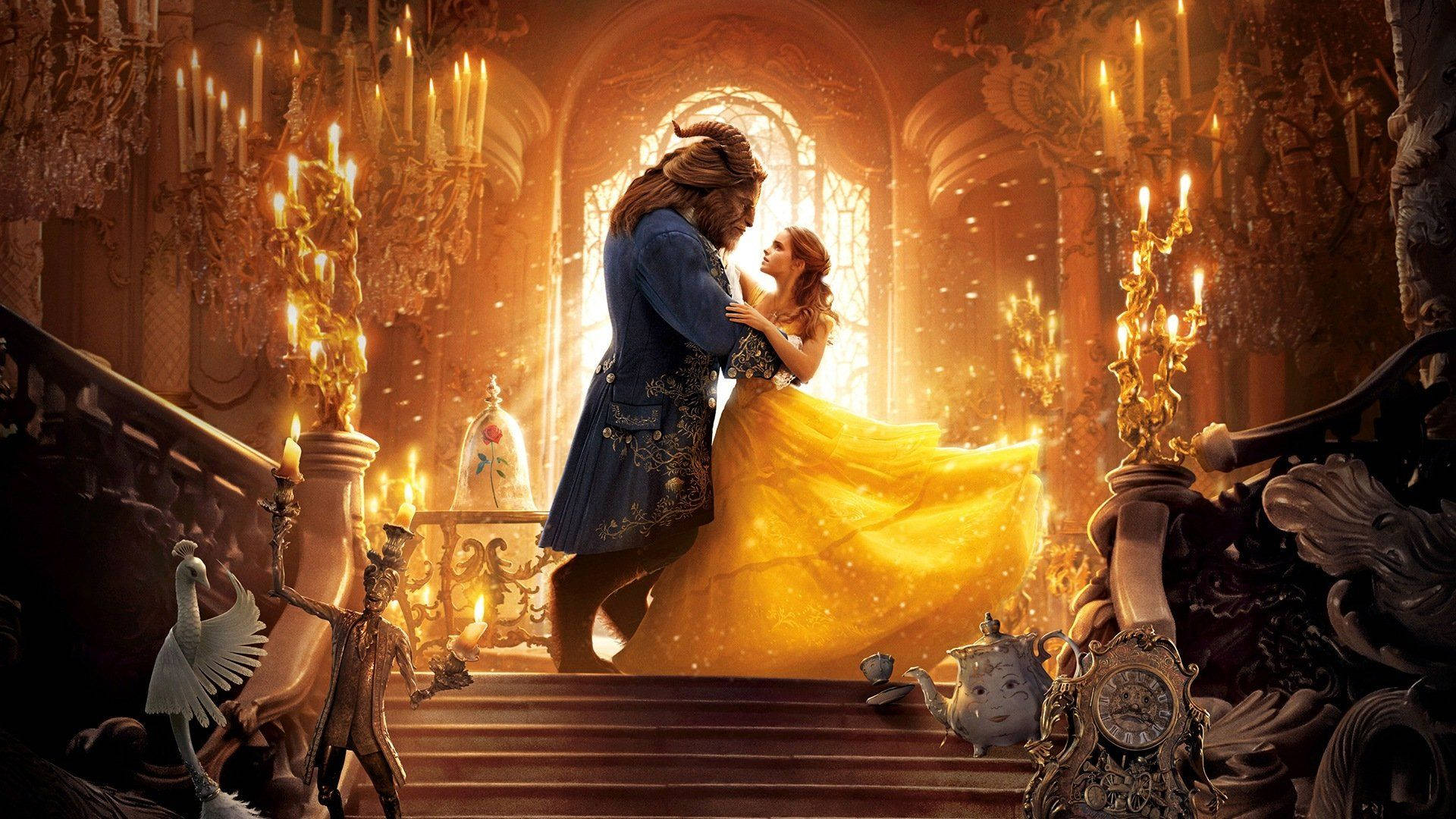 Beauty And The Beast Belle And Prince Background