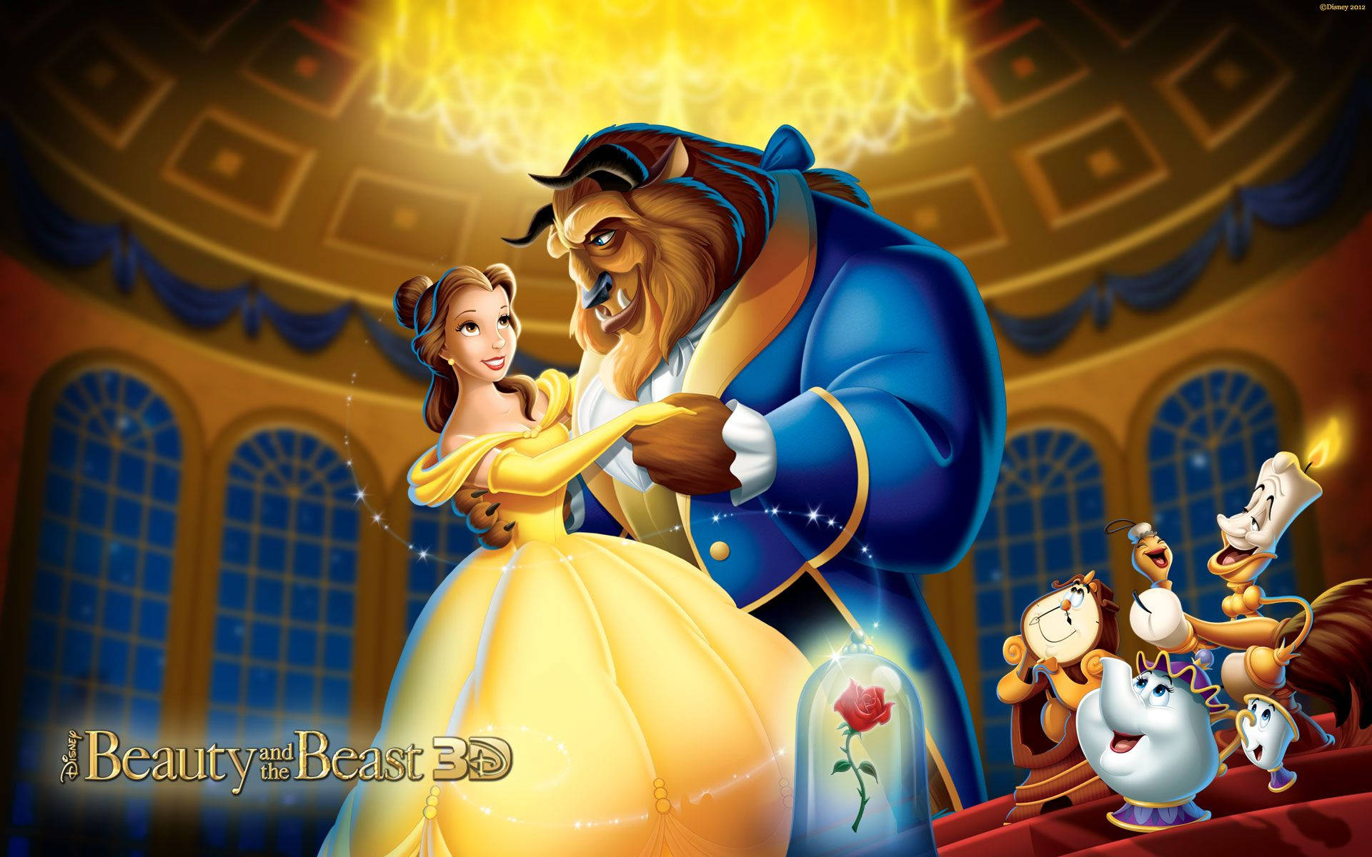 Beauty And The Beast Disney Princess Background