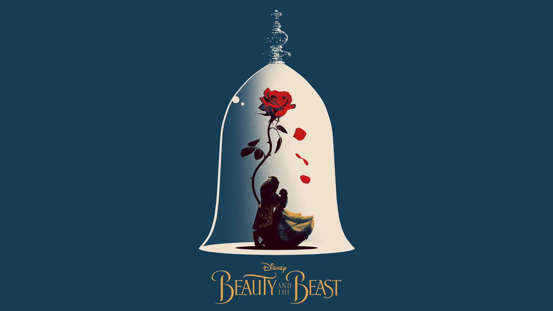 Beauty And The Beast Rose Aesthetic Background