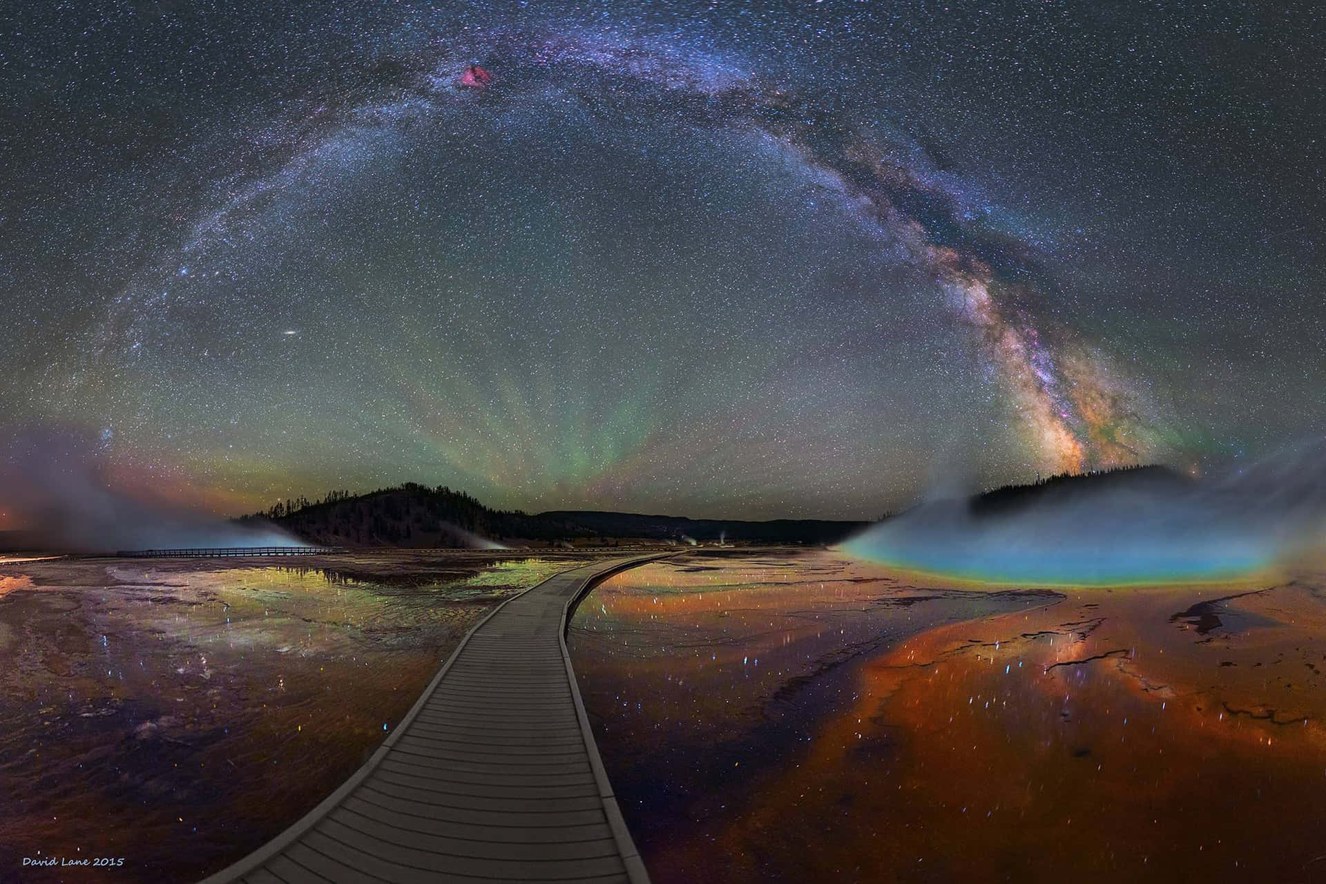 Beauty Of The Grand Prismatic Spring In Yellowstone National Park