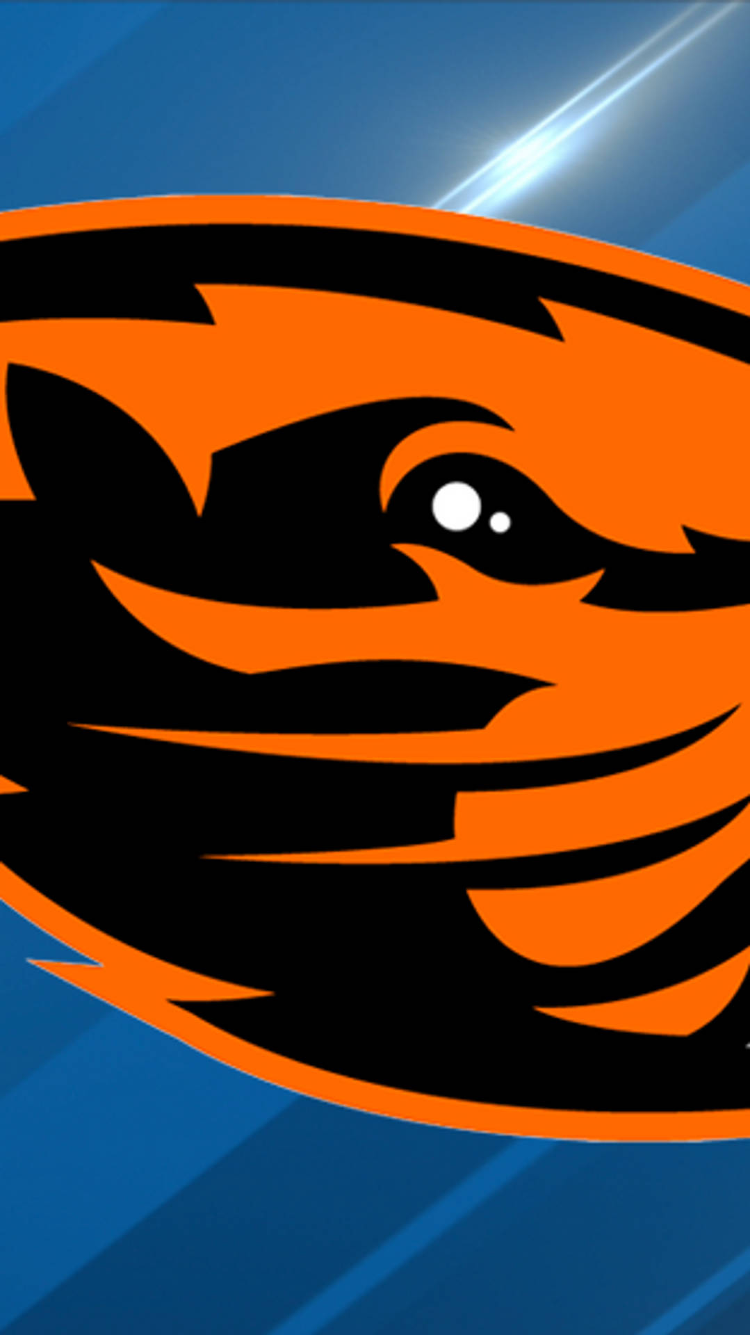 Beaver Mascot In Front Of Oregon State University Background