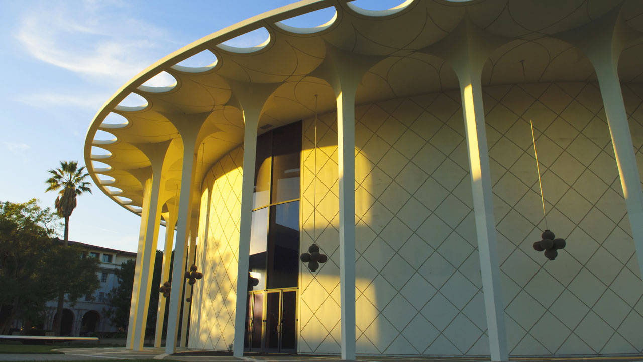 Beckman Auditorium At Caltech During Sunset