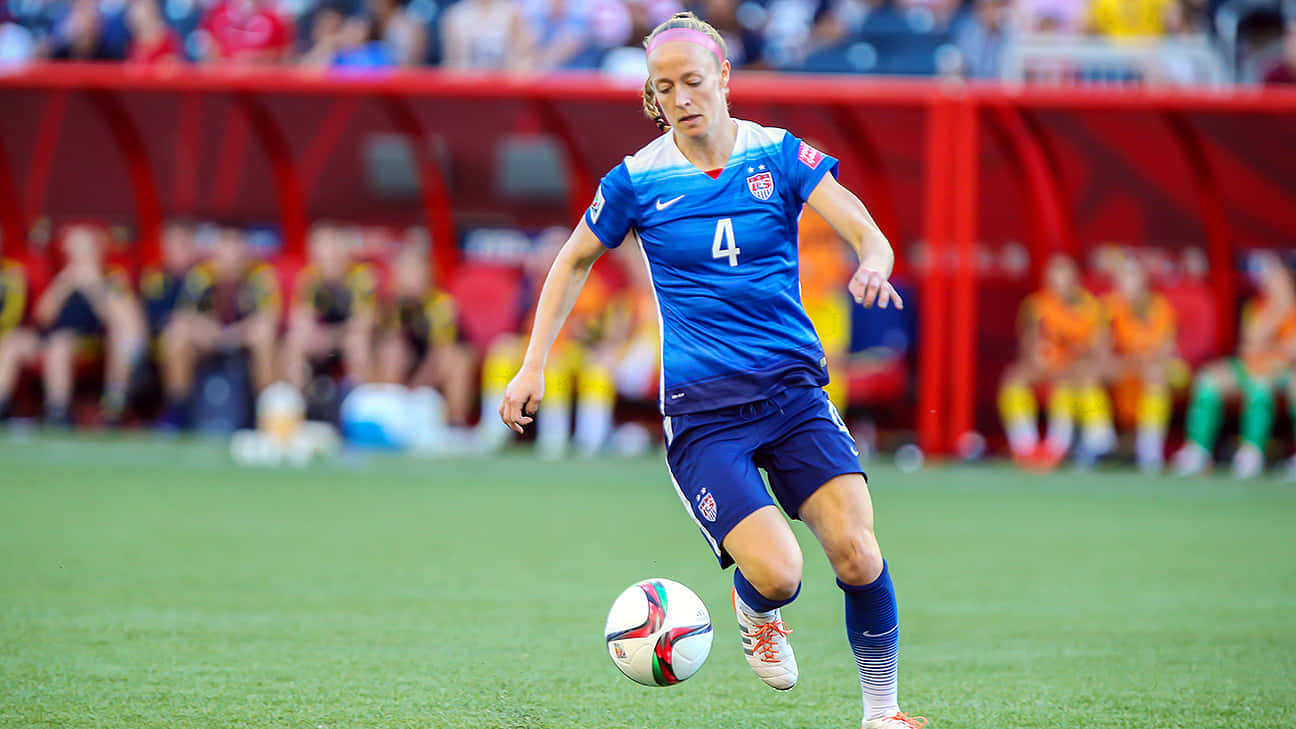 Becky Sauerbrunn U S A Soccer Action Background