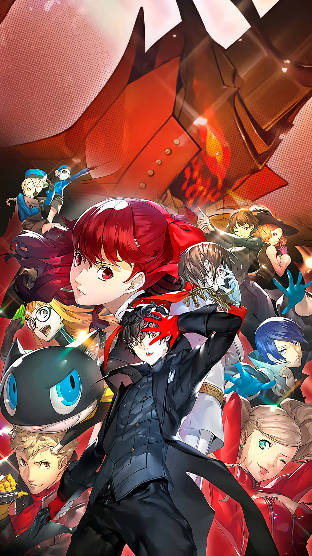 Become One Of The Phantom Thieves In Persona 5 On Your Iphone Background