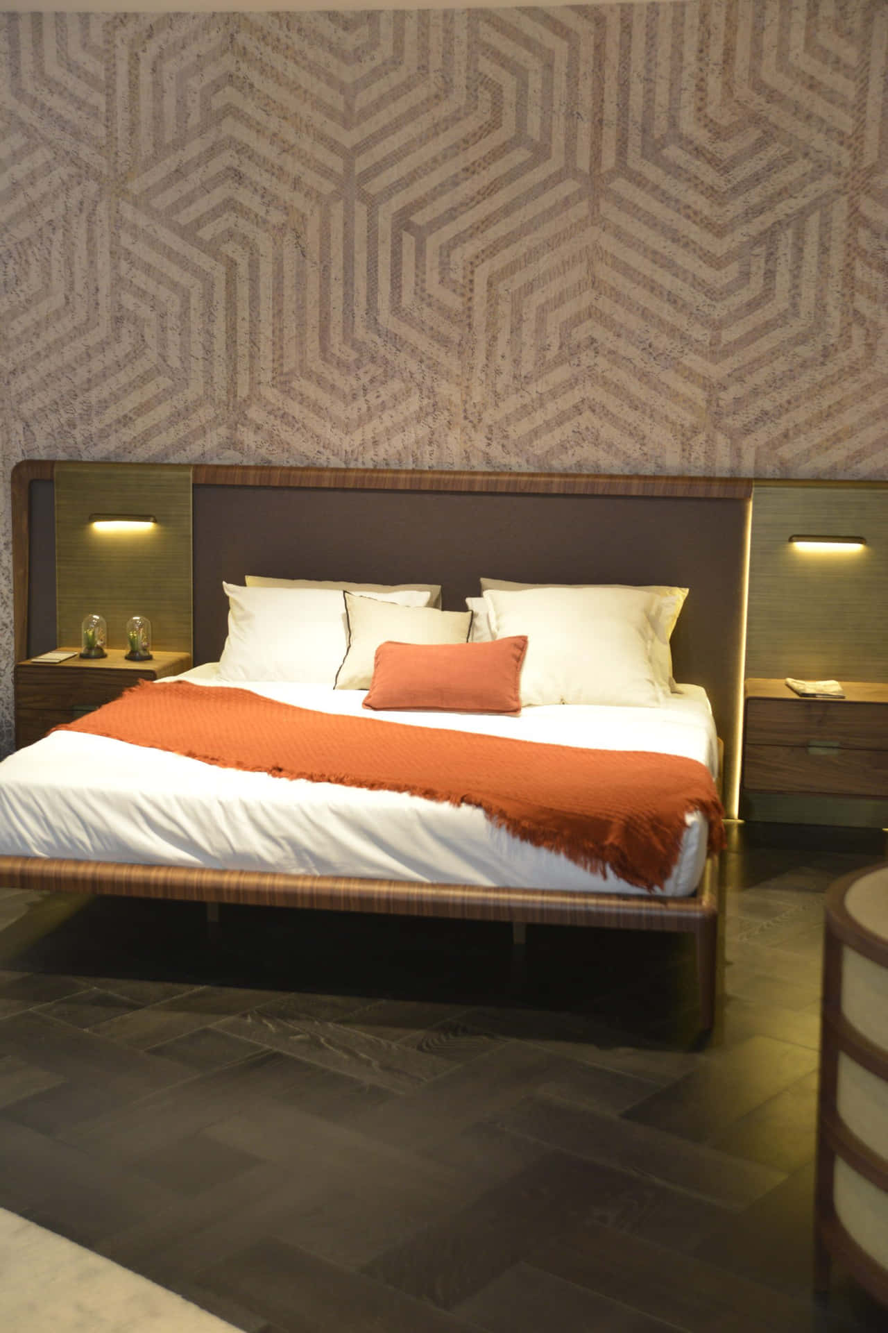 Bed Modern Contemporary Design Background