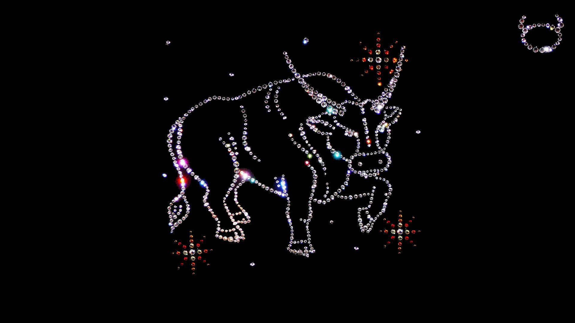 Bedazzled Taurus Zodiac Background