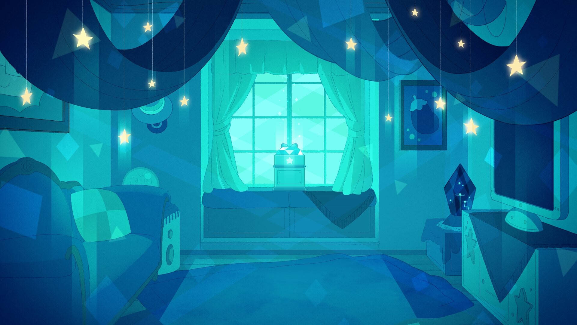 Bee And Puppycat Living Room Background