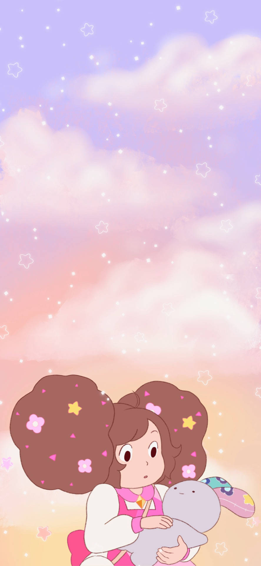 Bee And Puppycat On Job Background