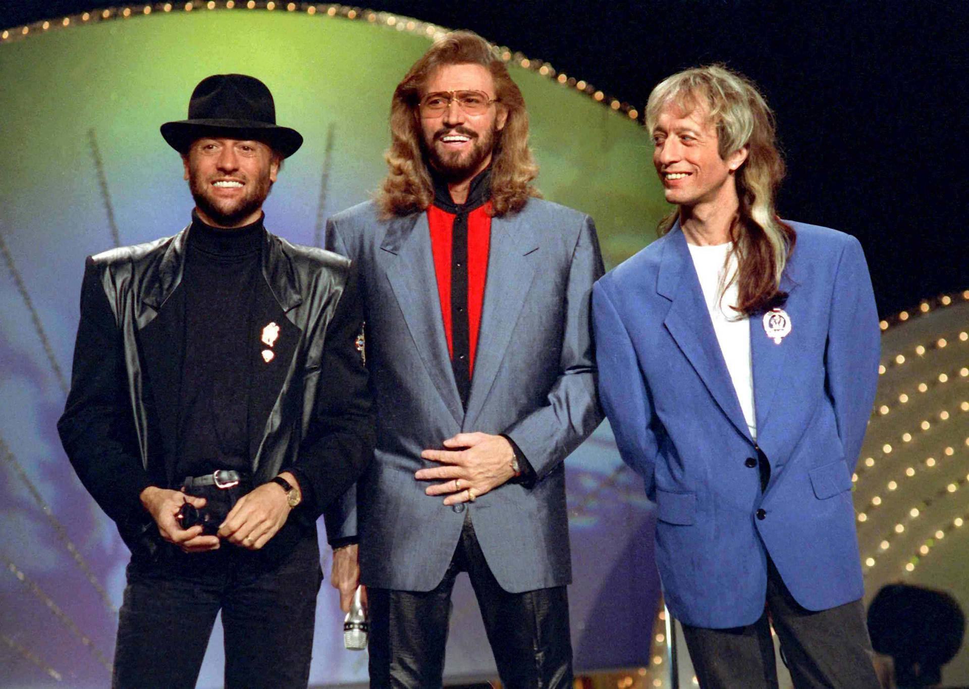 Bee Gees Pop Group Singers Stage