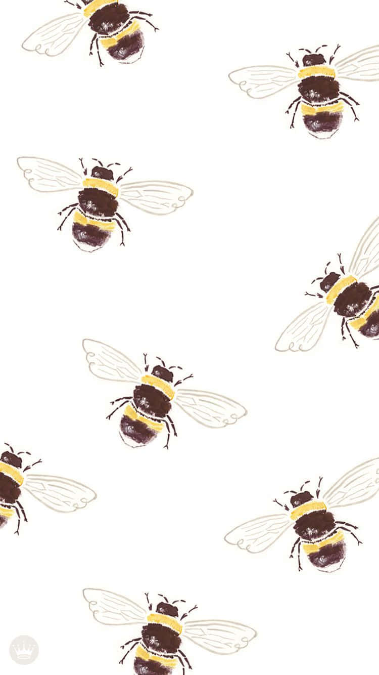 Bee Painting Pattern Iphone