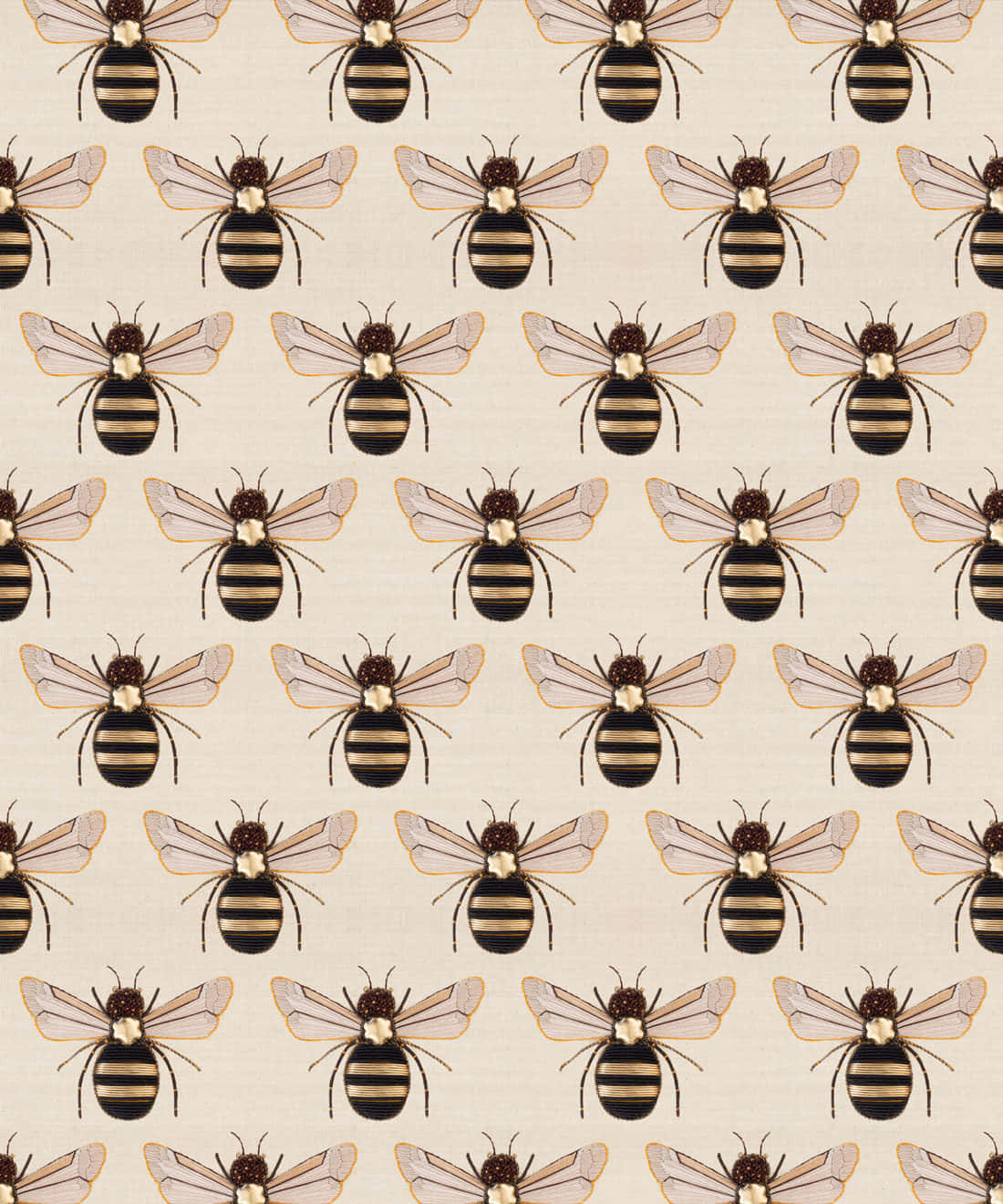 Bee Wall Insects Decor Background