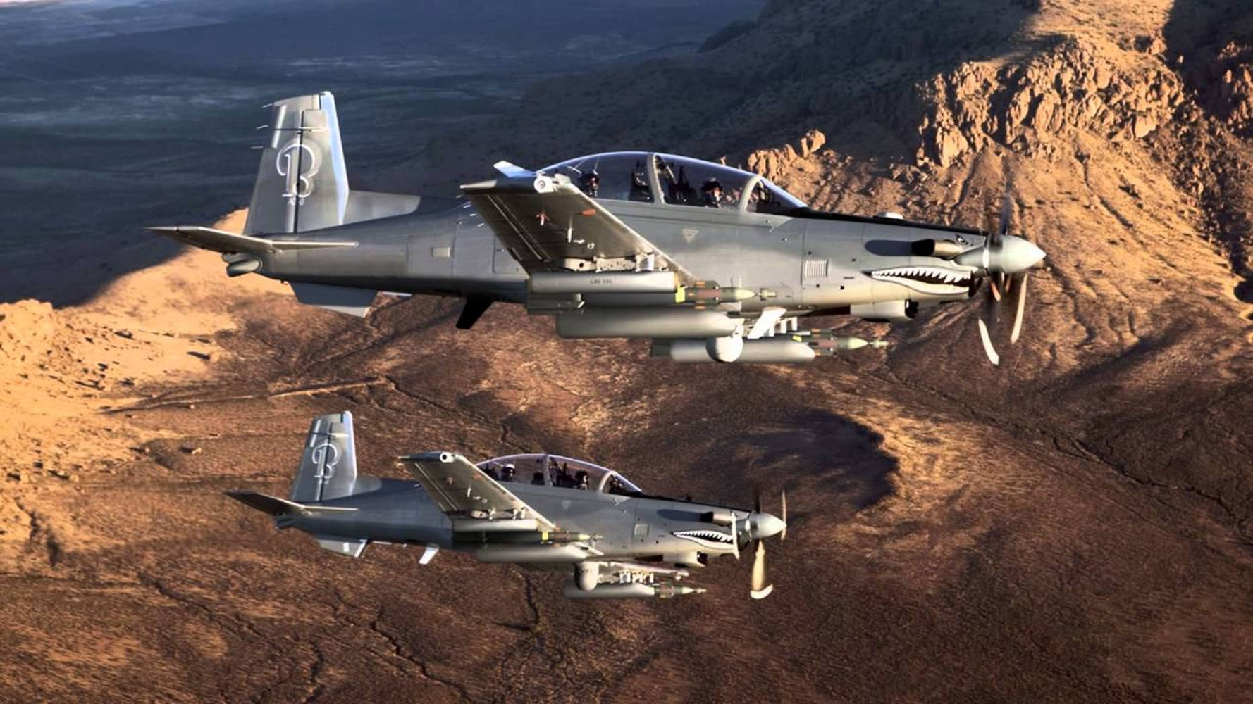 Beechcraft T-6 Texan Ii Fighter Jet Background