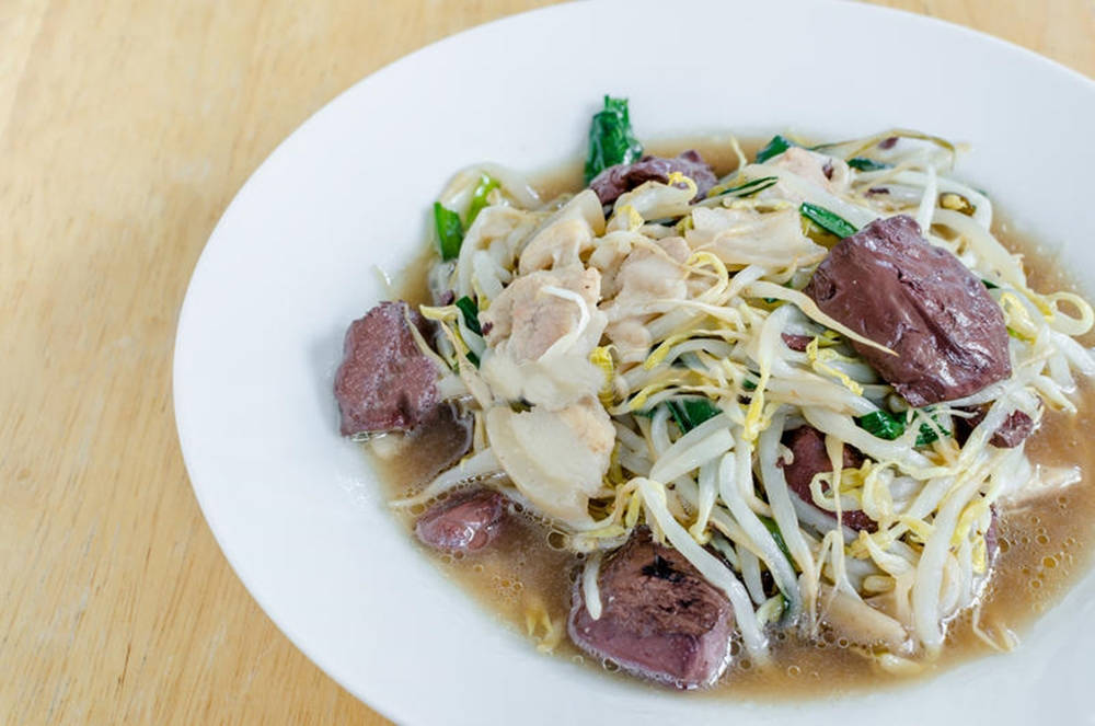 Beef And Pork Bean Sprouts Vegetable Soup Background