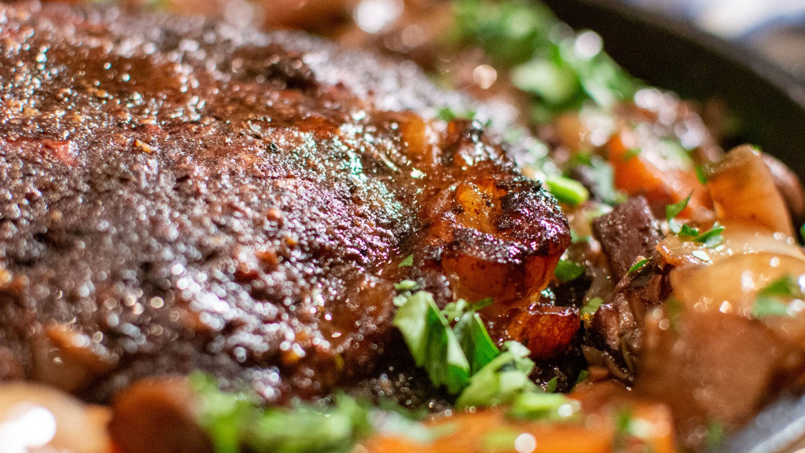 Beef Bourguignon French Stew Background