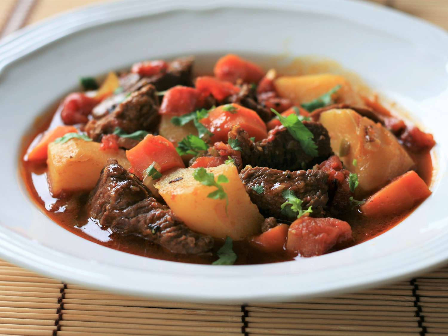 Beef Bourguignon Red Sauce Background