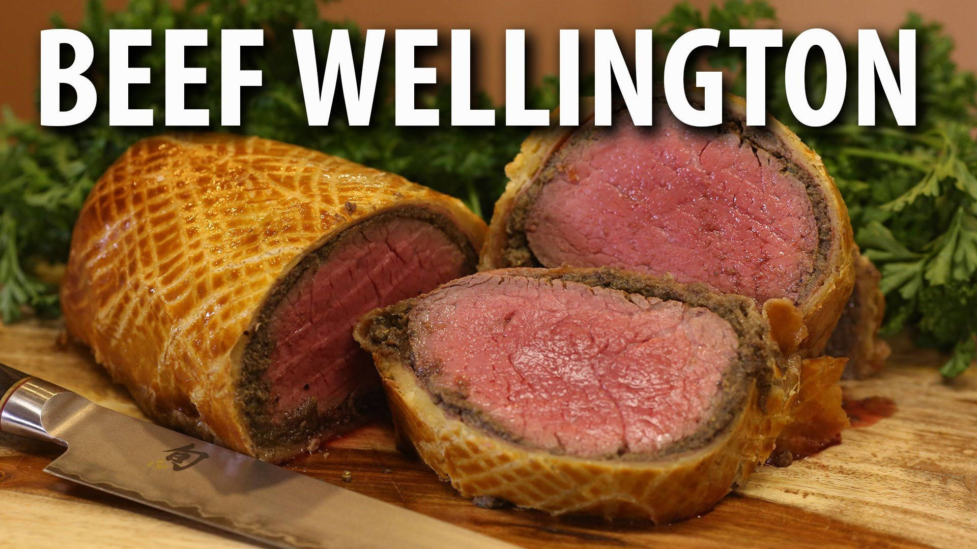 Beef Wellington Leafy Vegetables