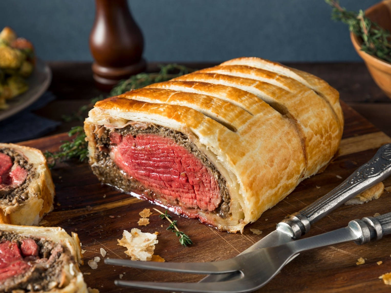 Beef Wellington Slab Thick Background