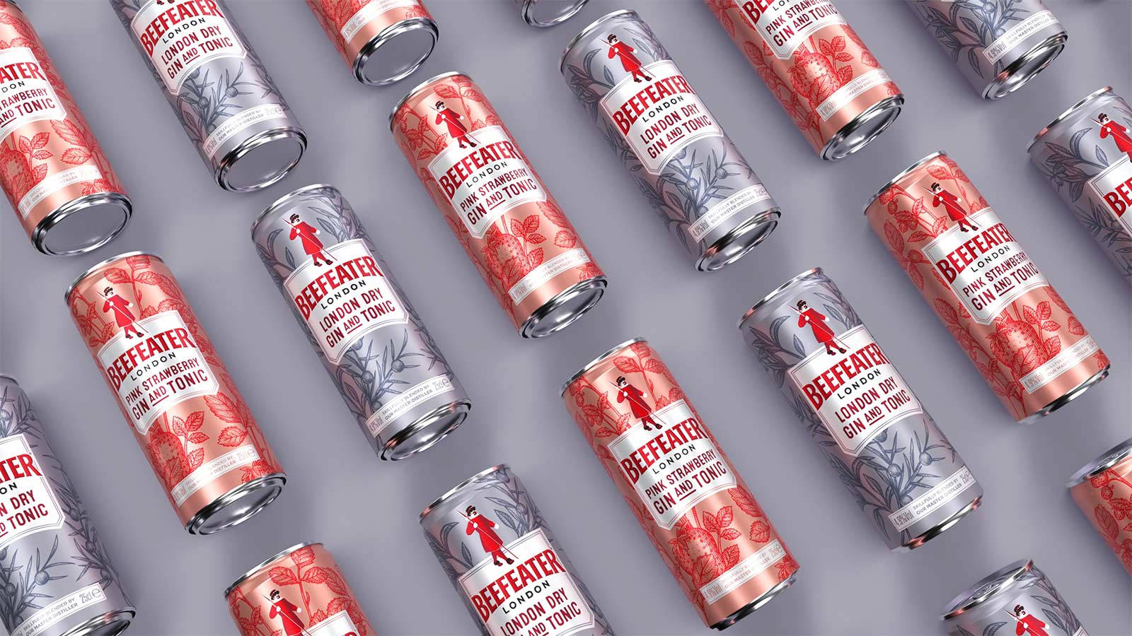 Beefeater Cans Arranged Background