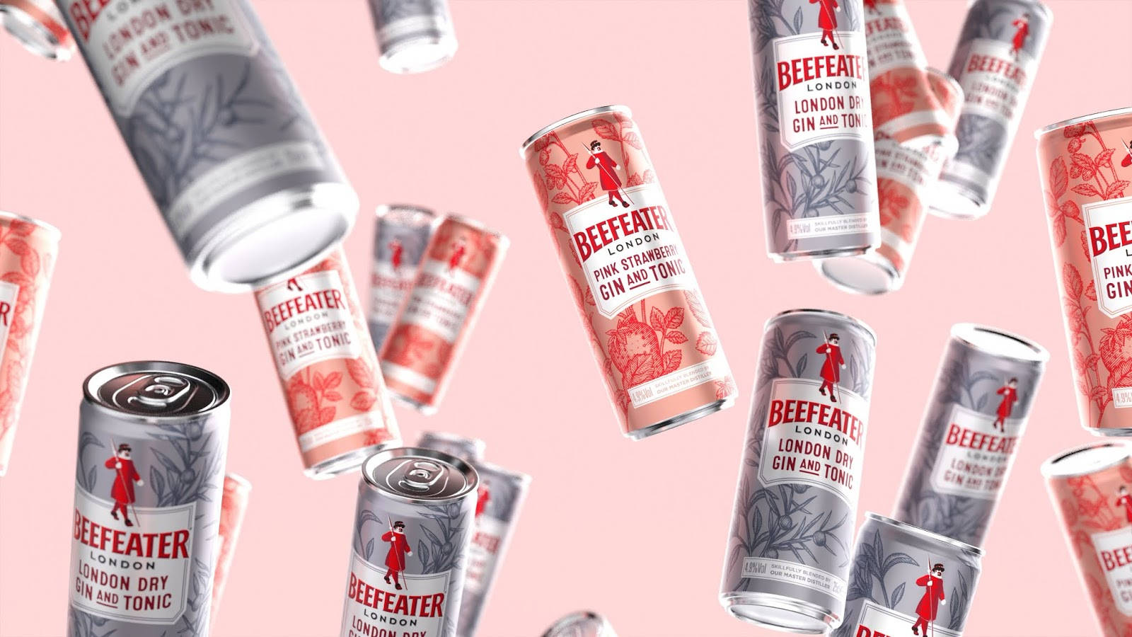 Beefeater Cans Pink Dry