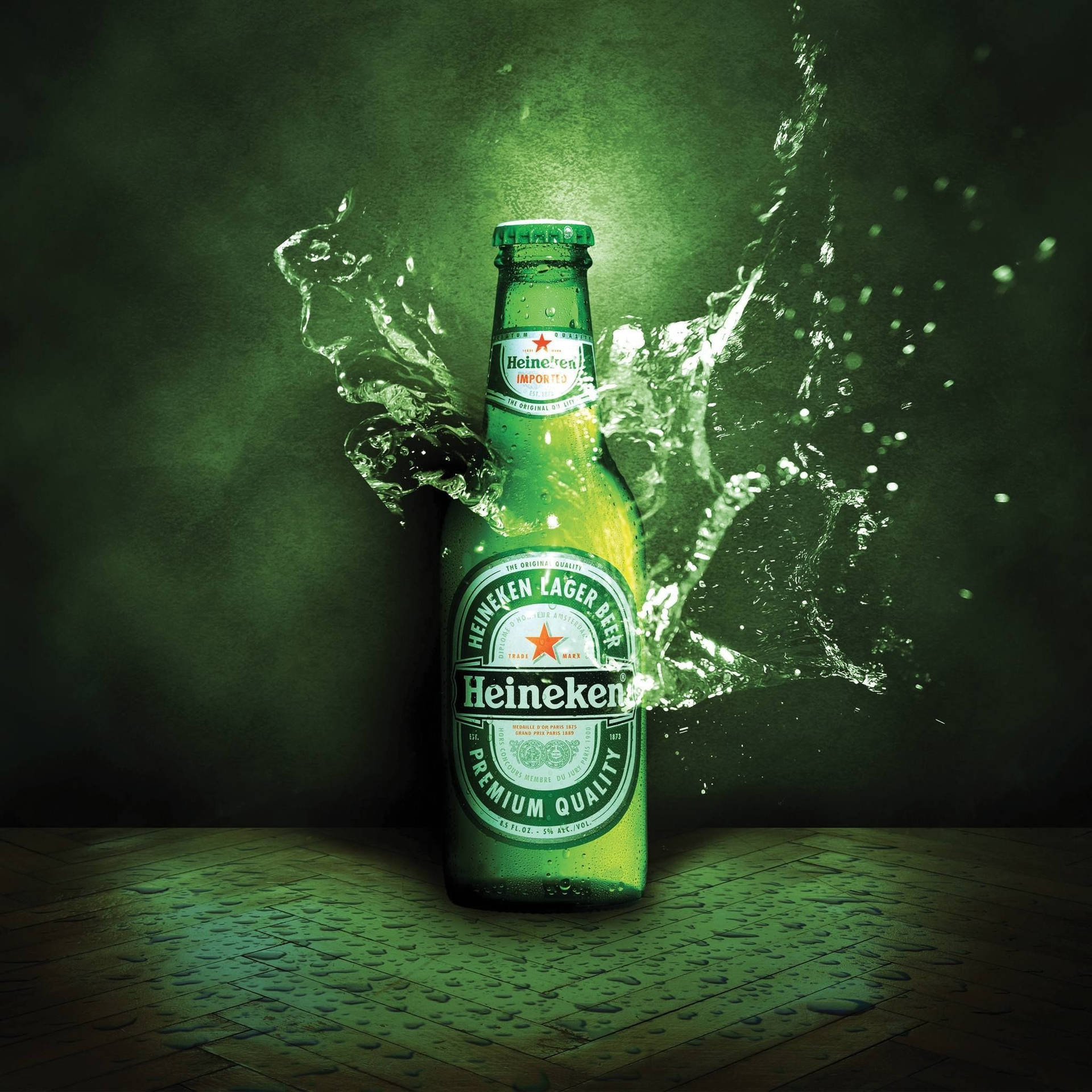 Beer Bottle Heineken Brand Background