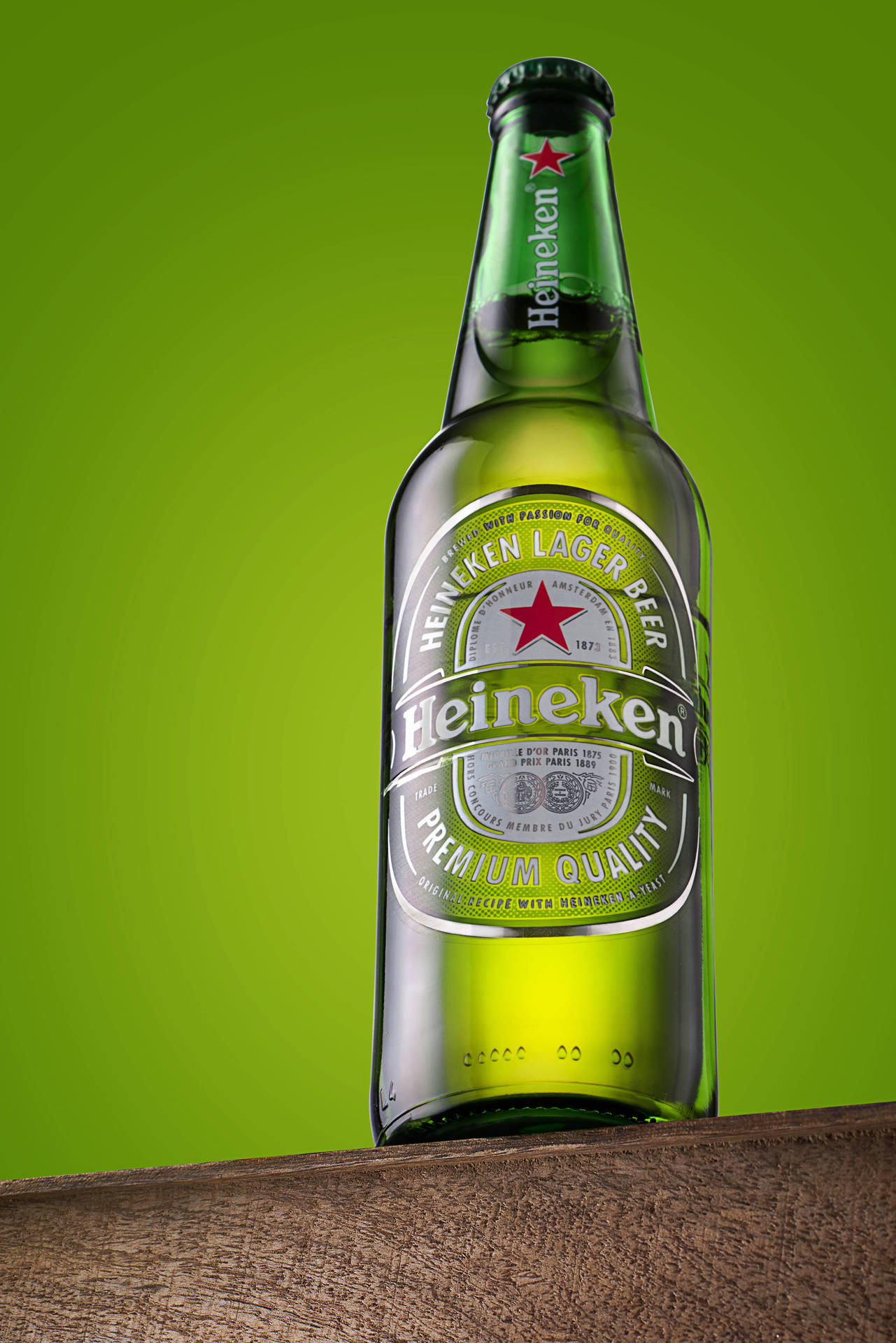 Beer Bottle Heineken Premium Beer Quality Background