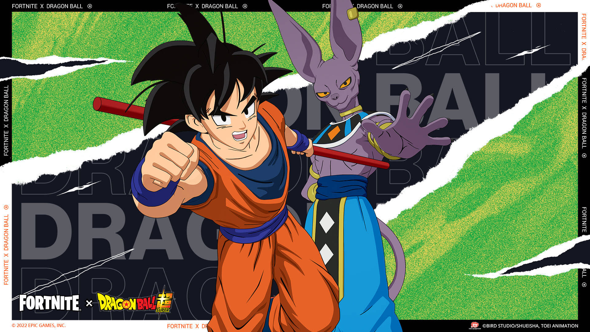 Beerus And Goku Pose Background