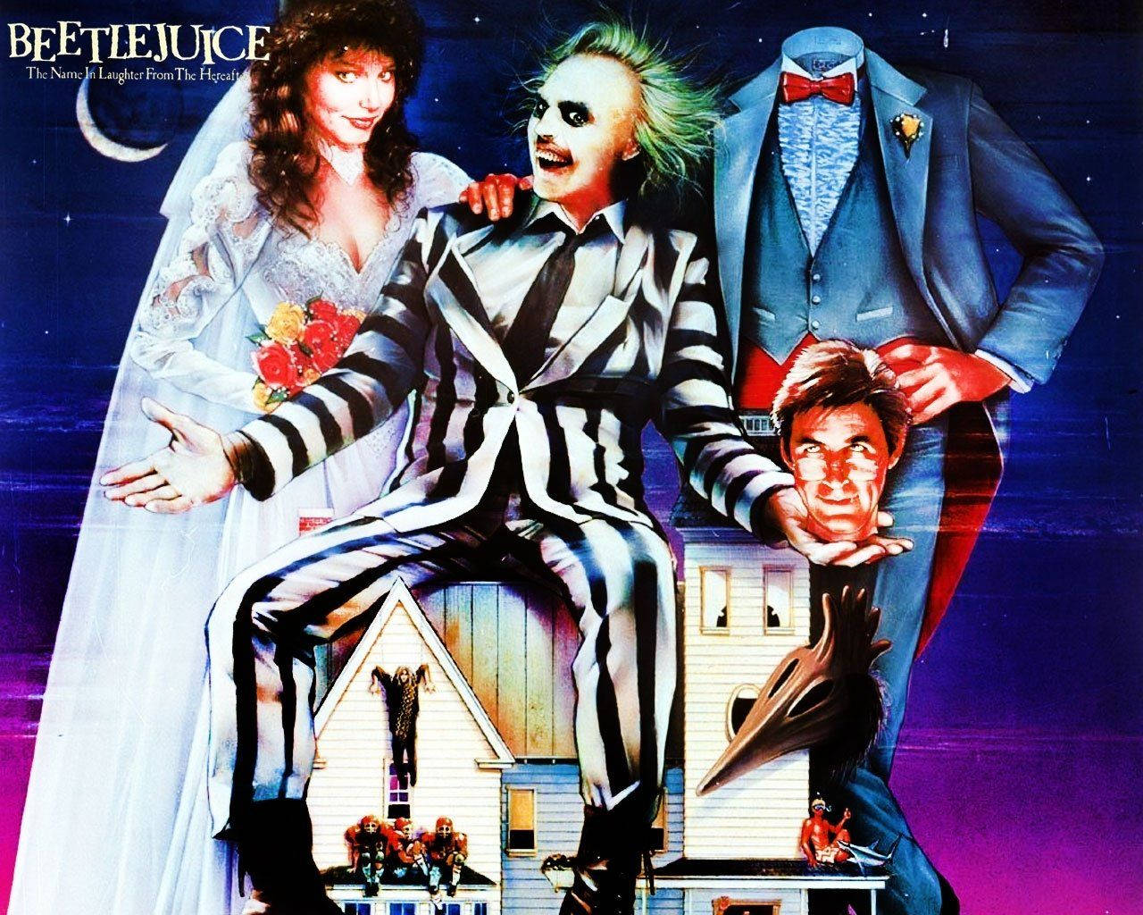 Beetlejuice Horror Poster Background