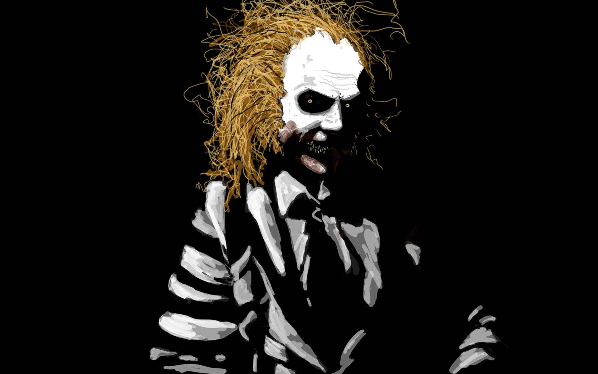 Beetlejuice In Black Background