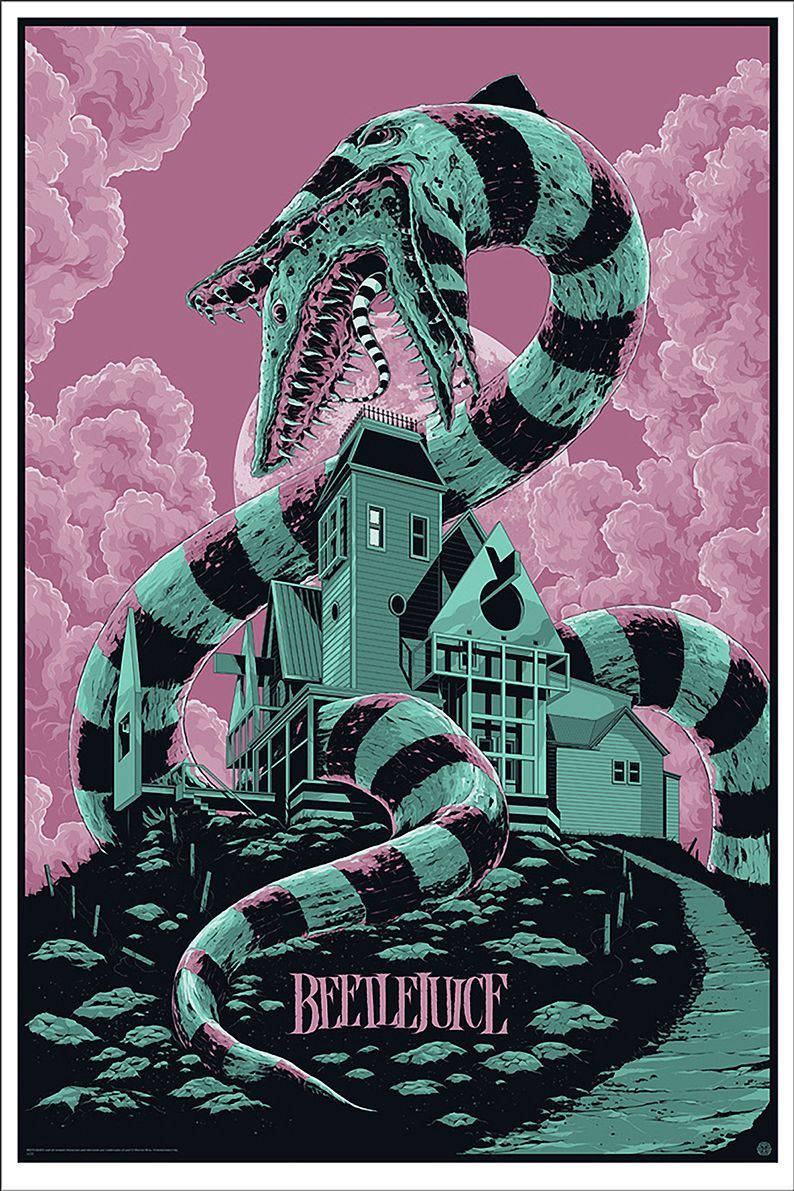 Beetlejuice Monster Snake Background