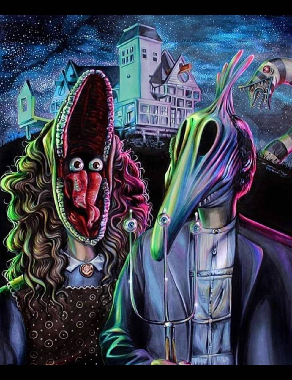 Beetlejuice Movie Monsters Background