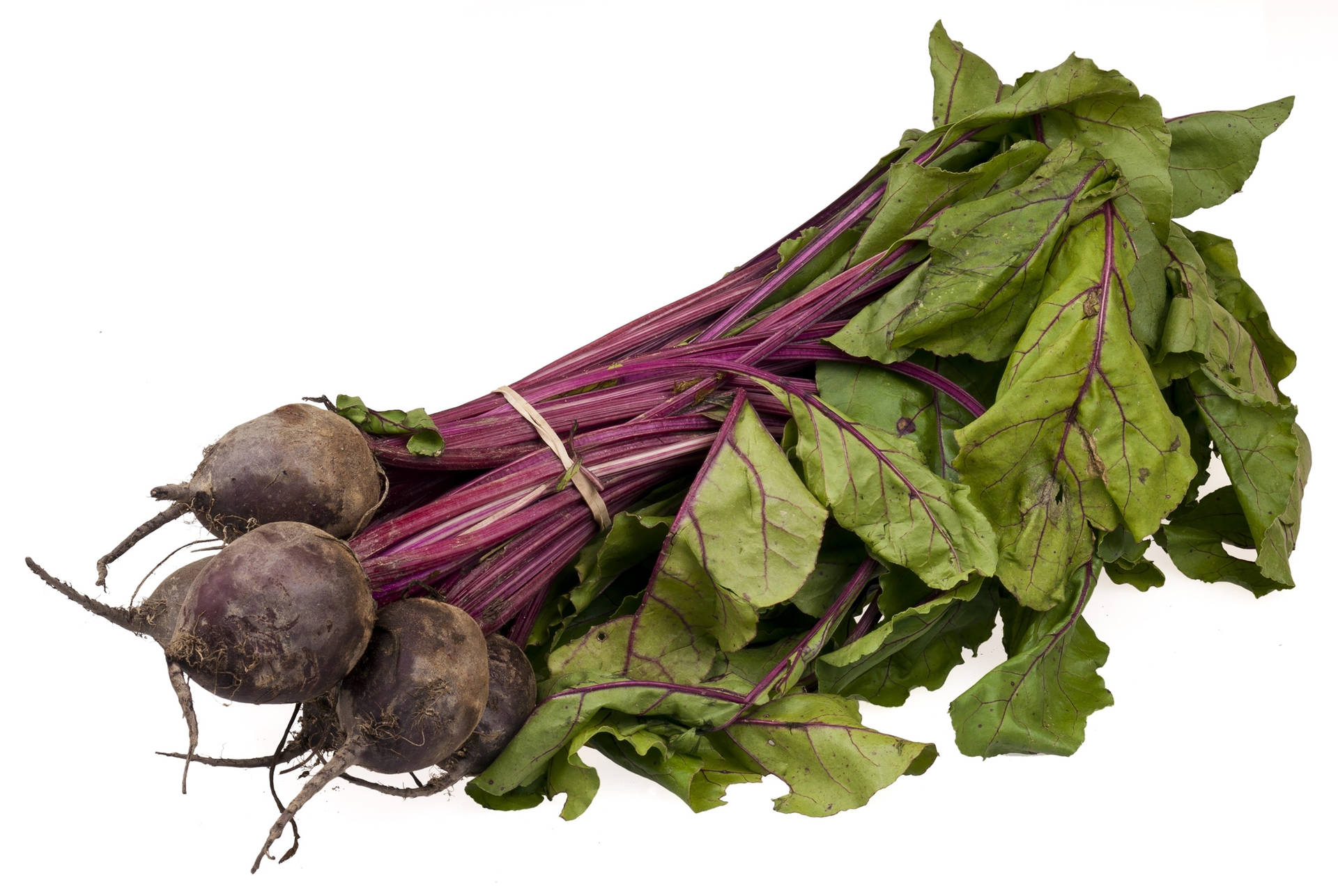 Beetroots Bundle With Withered Leaves Background