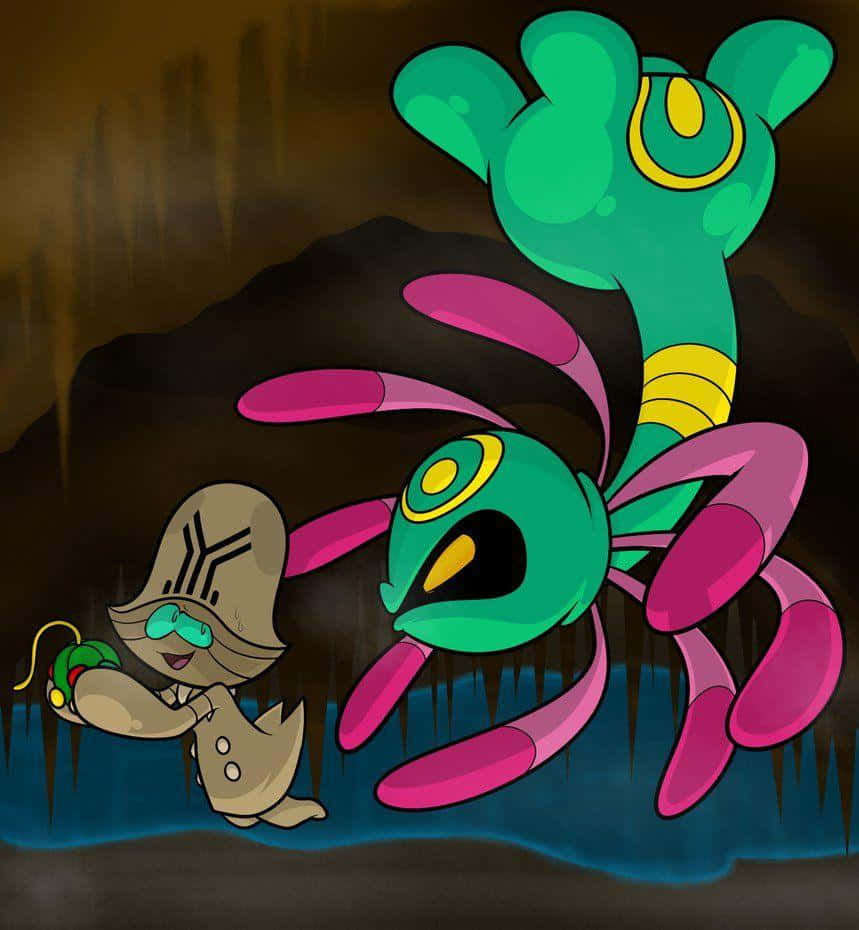 Beheeyem And Armaldo Background