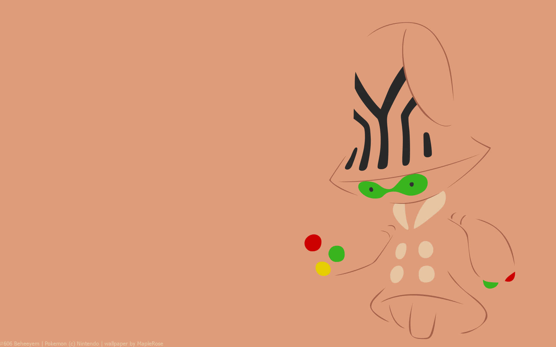 Beheeyem Dark Beige Background