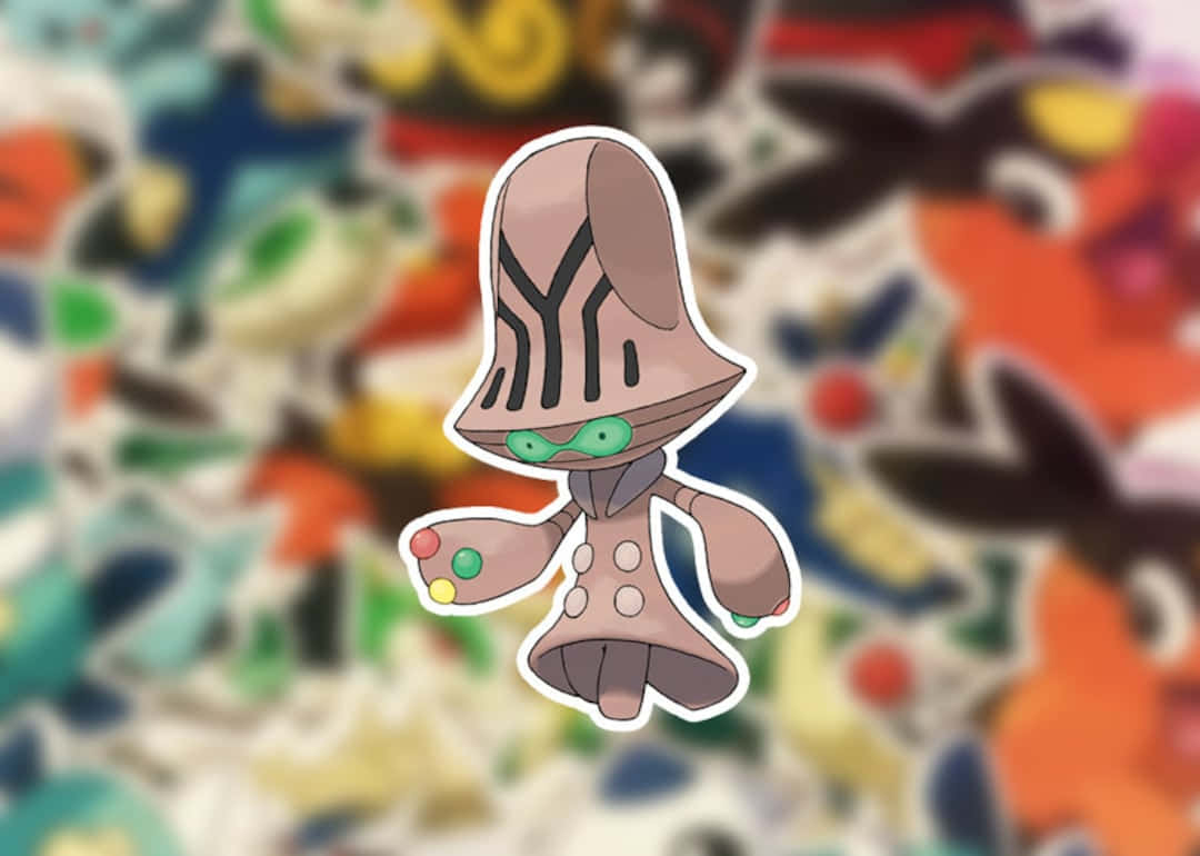 Beheeyem With Blurry Pokémon Background