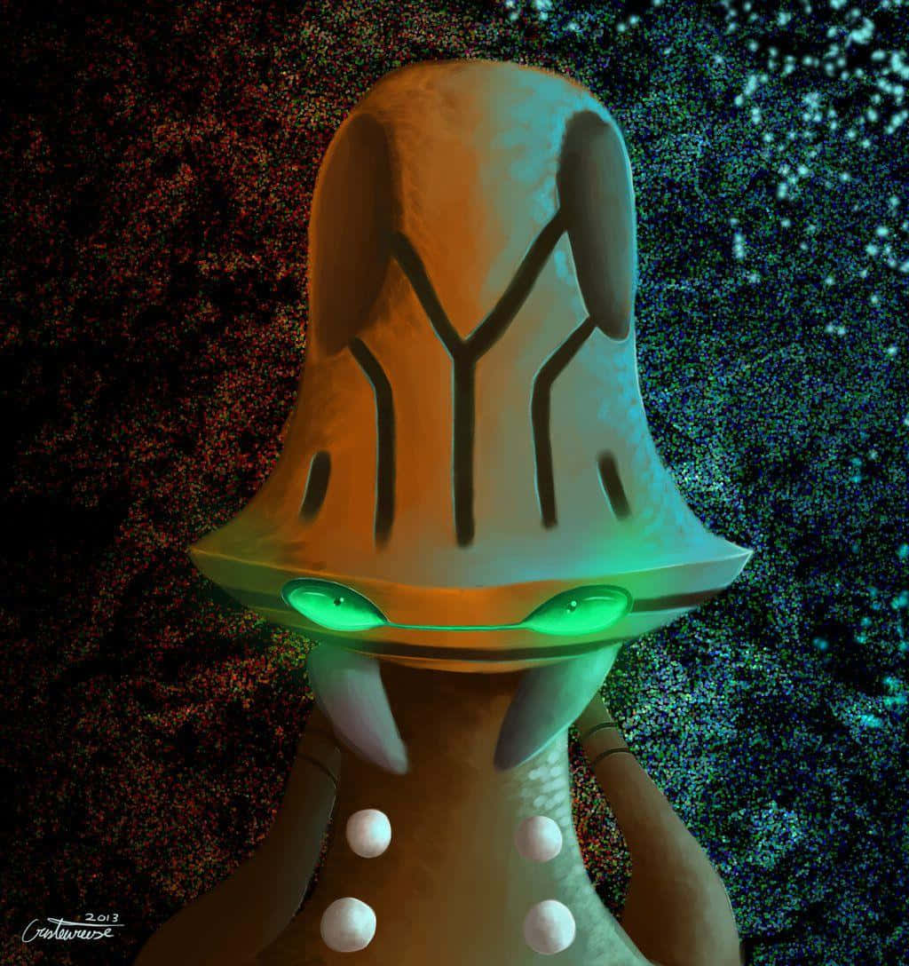 Beheeyem With Glowing Eyes Background