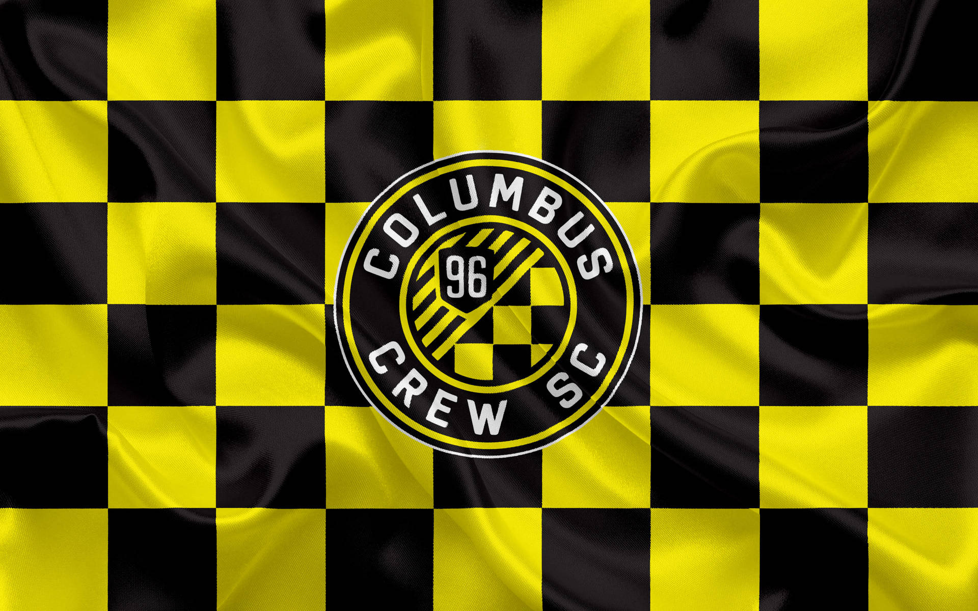 Behind The Logo Of Columbus Crew Sc Background