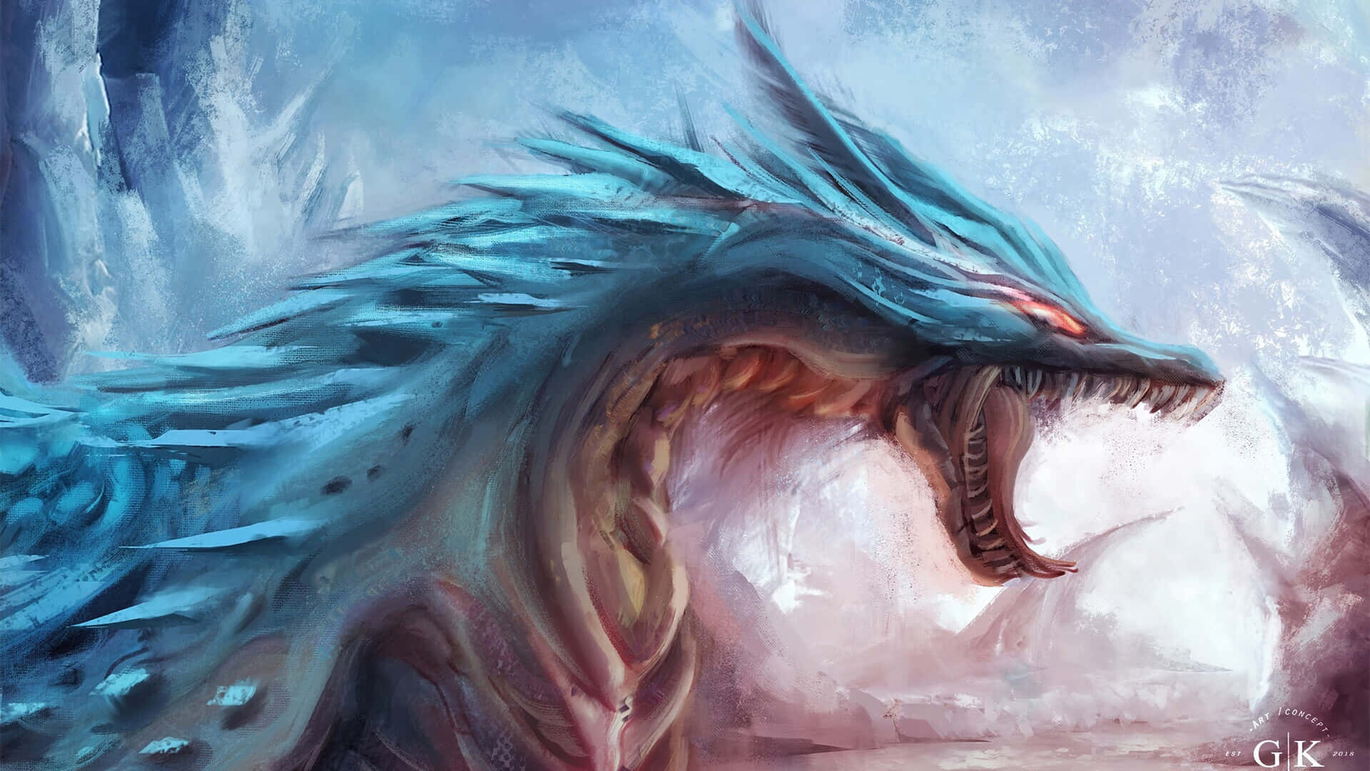 Behold The Majestic Mystical Dragon! Background