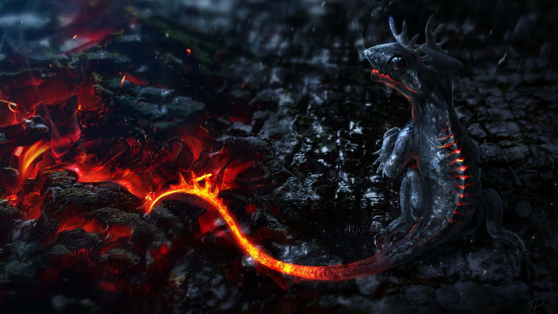 Behold The Mystical Dragon Background