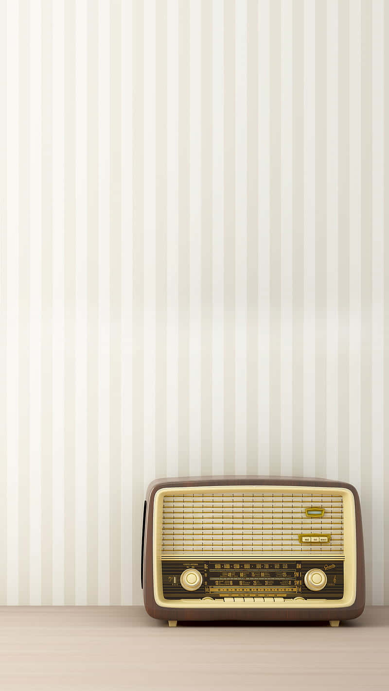 Beige And Brown Retro Radio Background