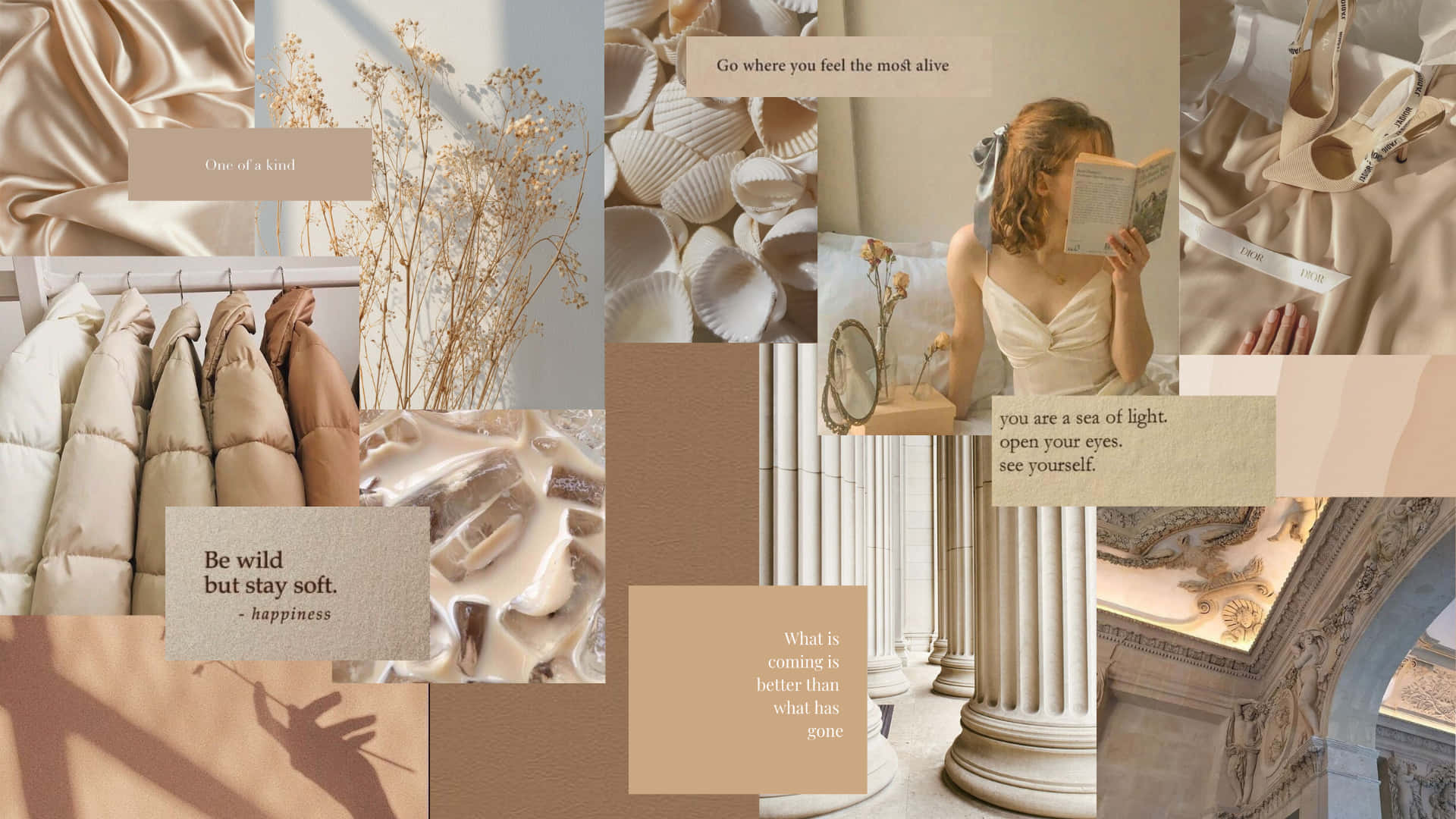 Beige Desktop Girly Background